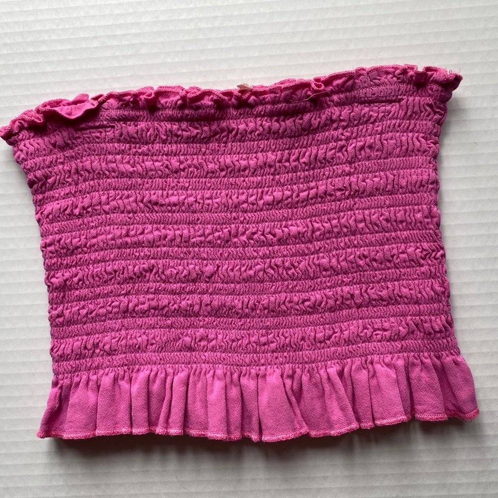 Ruffled Tube Top